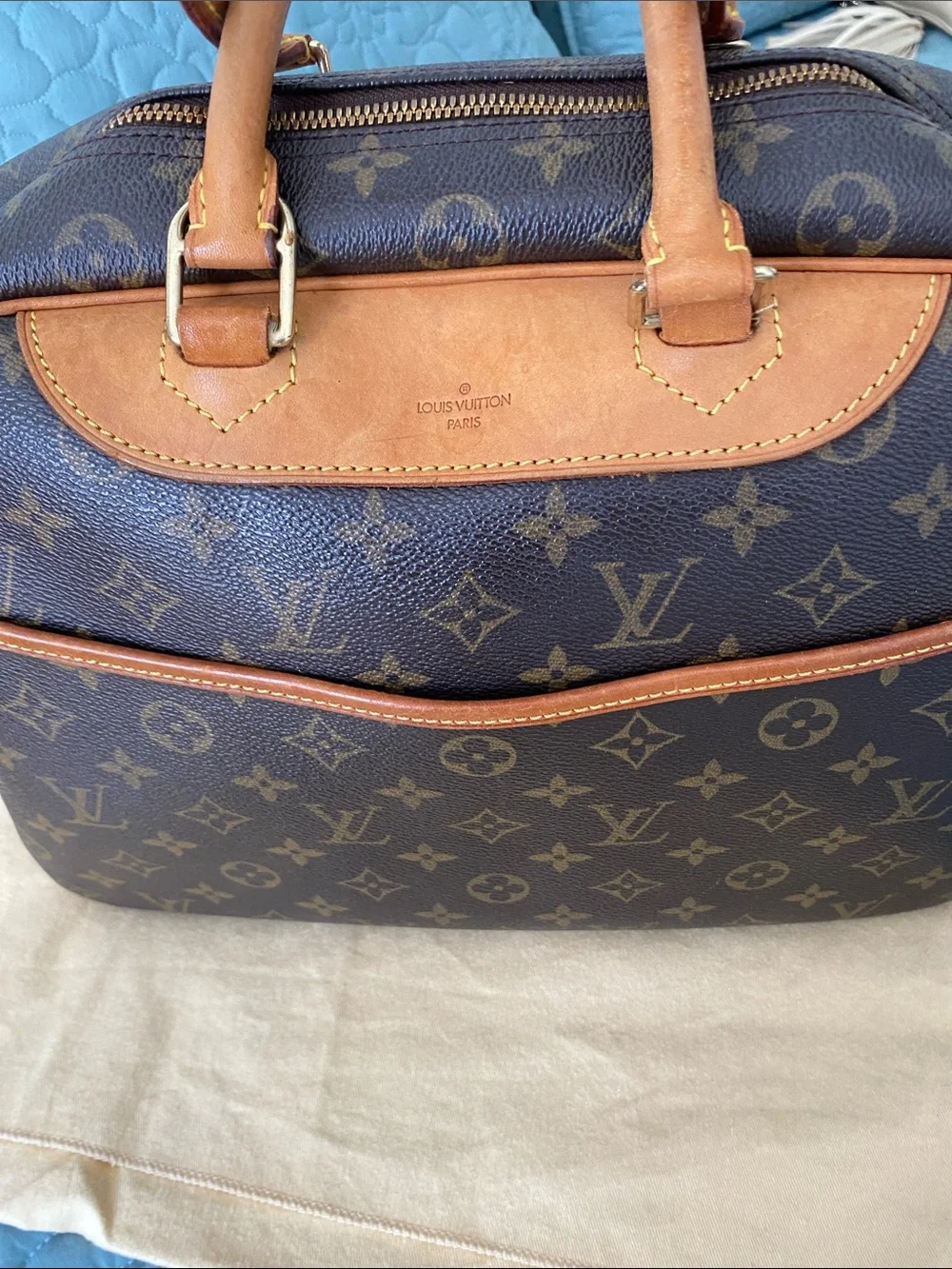 Louis Vuitton Monogram Deauville  with Vachetta Trim